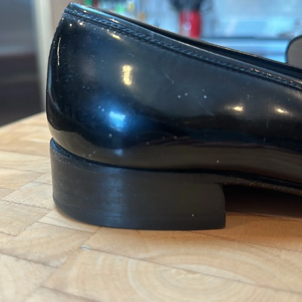 Salvatore Ferragamo Vintage Patent Leather Penny Loafers SZ 7 - Picture 7 of 7